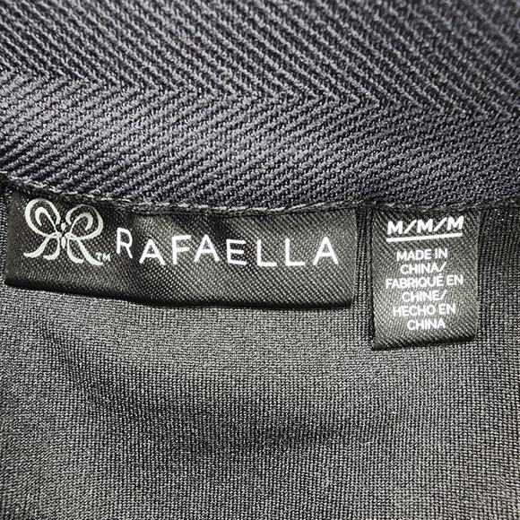 Rafaella Skirt Womens M Black Silver Sequin Midi Pull On Stretch Side Slit Party - Picture 4 of 9